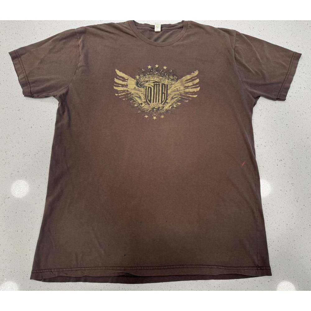 Royal Apparel Dave Matthews Band T-Shirt Mens 2XL Brown Fair DMB Graphic Tee